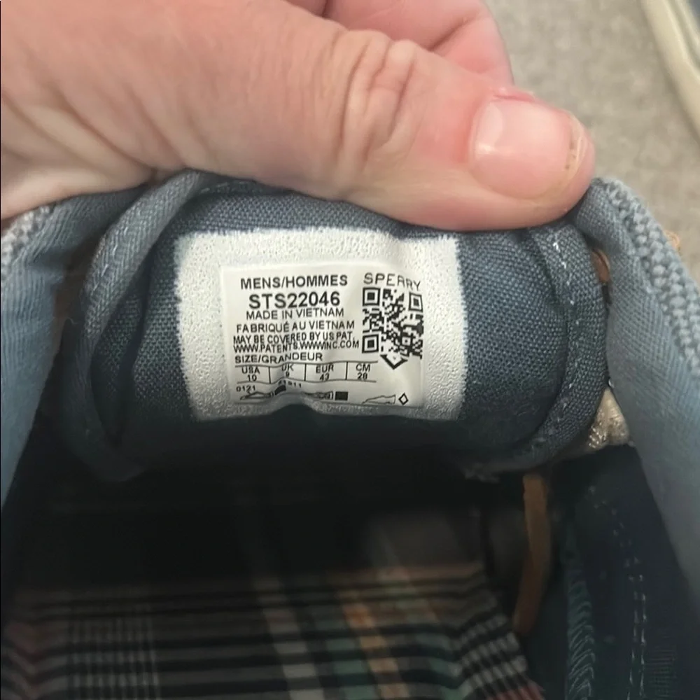 Sperry Gray Boat Shoes with Nautical Charm